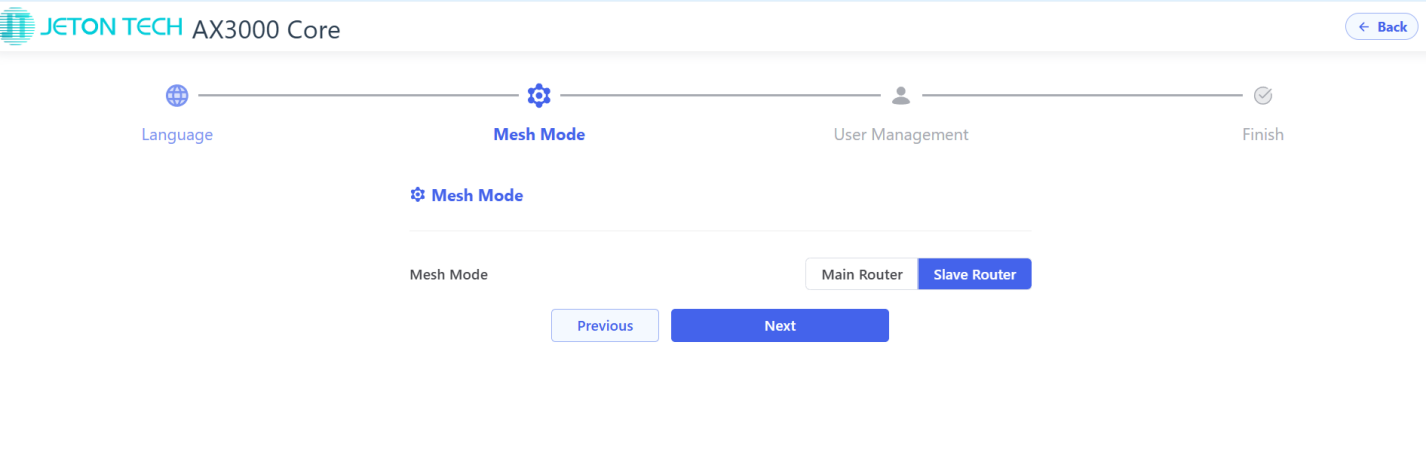 How to set up an EasyMesh network - Step 2: Set up the satellite router.