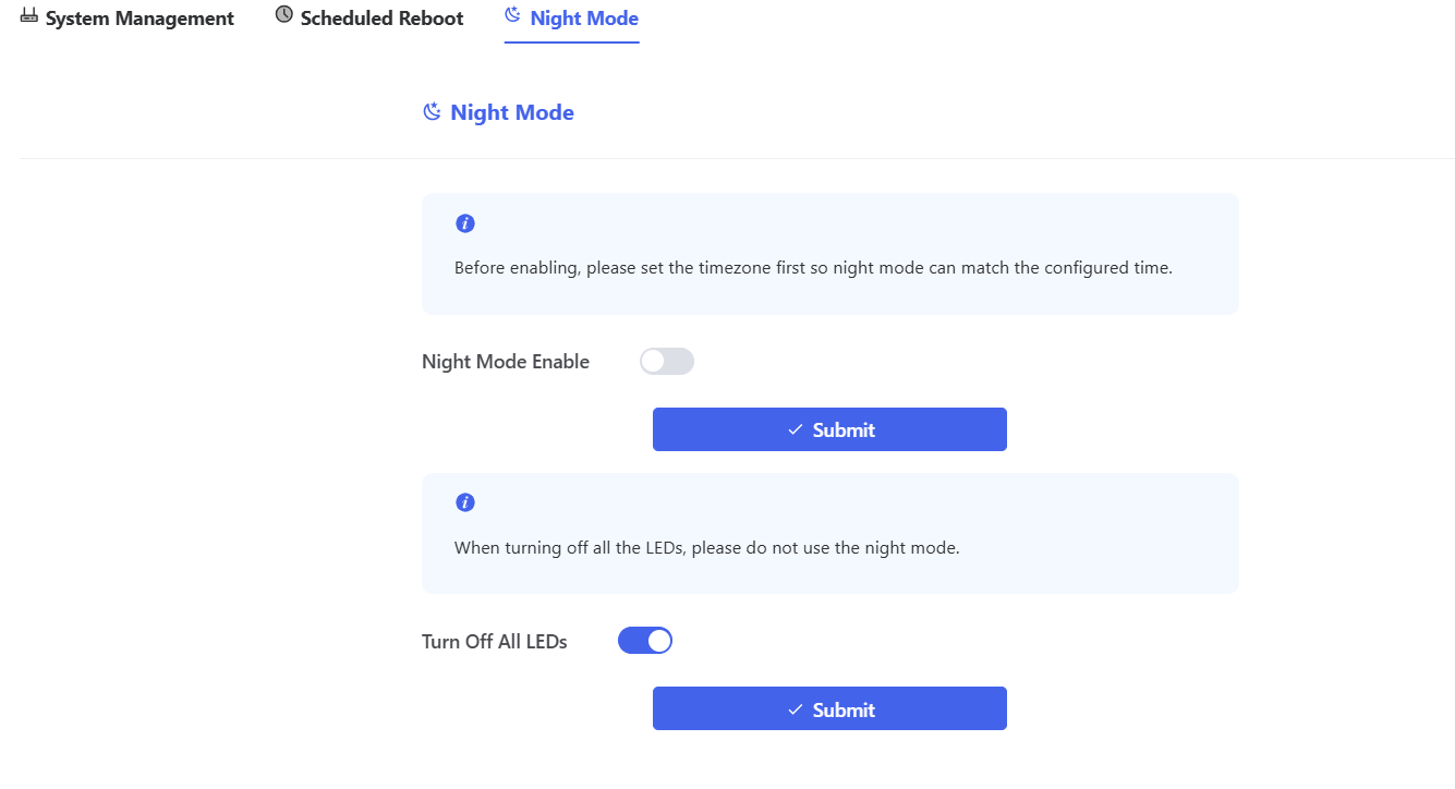How to set up the Night Mode - Step 4