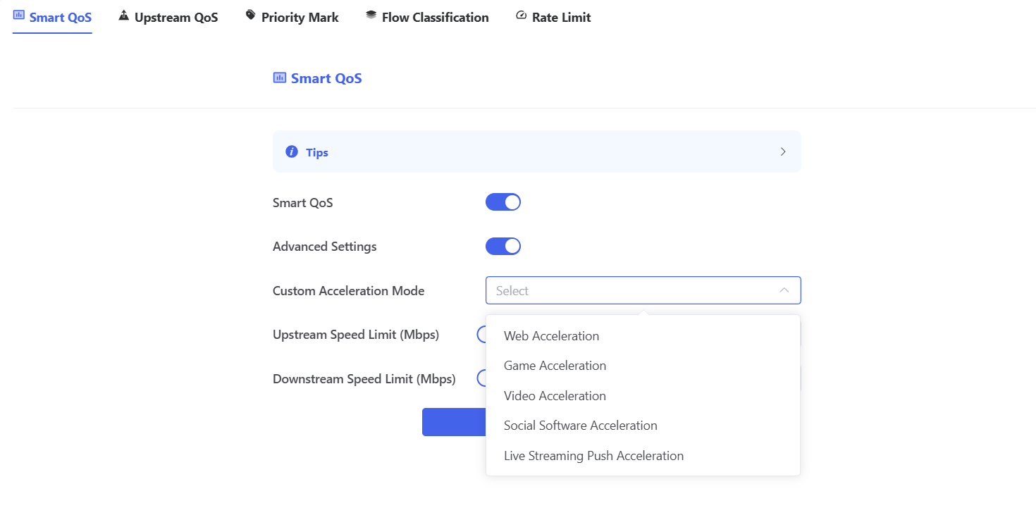How to enable Smart QoS and game acceleration - Step 4